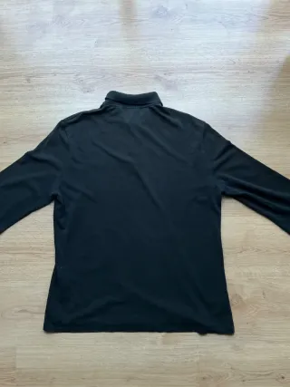 Polo Tommy Hilfiger Manga Larga Negro