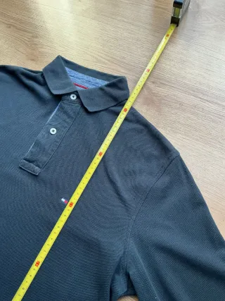 Polo Tommy Hilfiger Manga Larga Negro