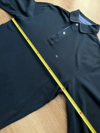 Polo Tommy Hilfiger Manga Larga Negro