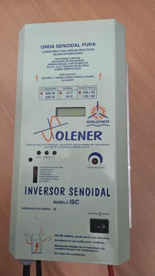 Inversor Solener 600W Onda Senoidal Pura