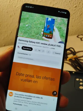 Samsung Galaxy A41 Negro