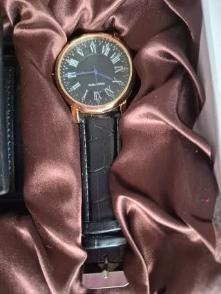Caja regalo hombre: reloj, cartera y cinturón