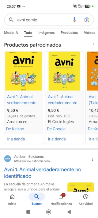 Avni 1. Animal verdaderamente no identificado