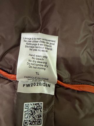 Plumífero JOTT marrón con capucha