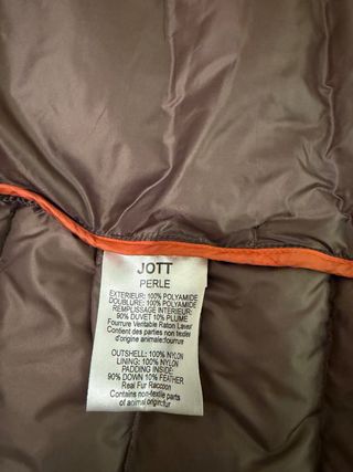 Plumífero JOTT marrón con capucha