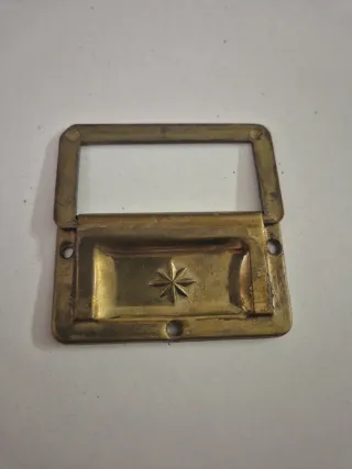 Tiradores antiguos chapa latonada (2 unidades)