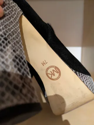 Botines Michael Kors Tacón Plataforma Piel Negra