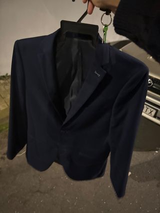 Chaqueta de traje azul sin estrenar