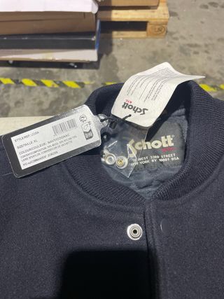 Chaqueta Schott NYC Hombre Azul/Amarillo