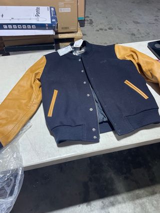 Chaqueta Schott NYC Hombre Azul/Amarillo