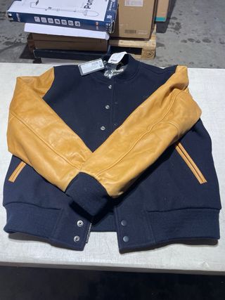 Chaqueta Schott NYC Hombre Azul/Amarillo