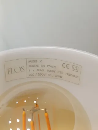 Lampada Flos Miss K Rossa e Bianca