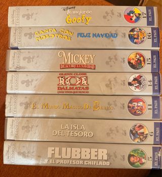 Lote VHS Tesoros Walt Disney (Español)