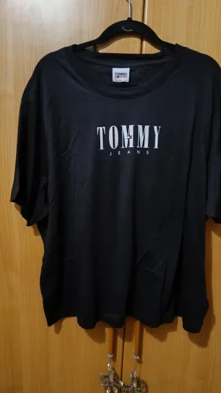 Camiseta Tommy Hilfiger Mujer Negra