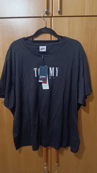 Camiseta Tommy Hilfiger Mujer Negra