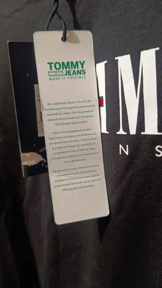 Camiseta Tommy Hilfiger Mujer Negra