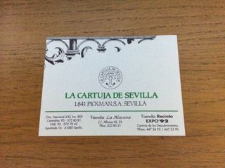 Tarjetas comerciales antiguas Vidrio Tratado UVA