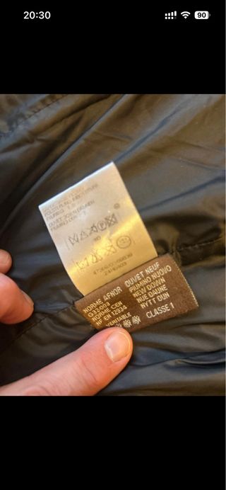 Plumas Moncler Mujer Talla M Negra