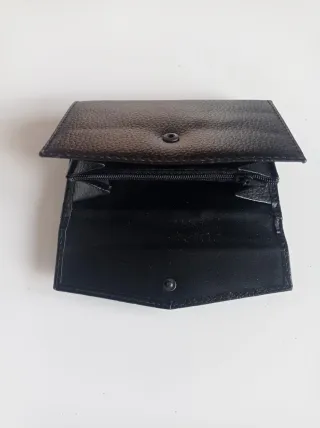 Cartera monedero señora negra ( polipiel )