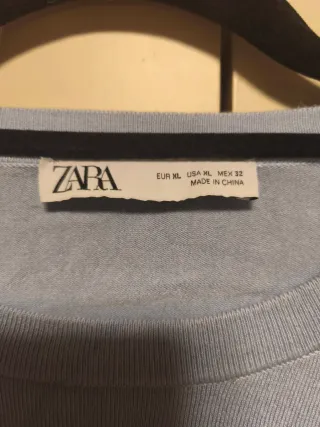 Jersey fino Zara azul con botones