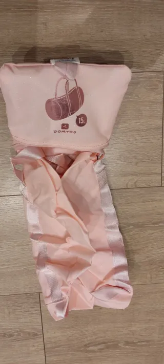 Bolsa de danza plegable rosa 15L