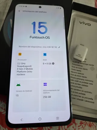 Telefono Vivo V40 SE Nero