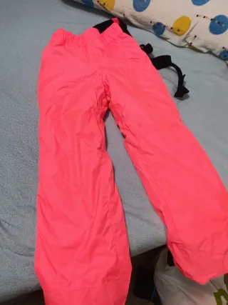 Pantalón de nieve rosa para niña 10 años