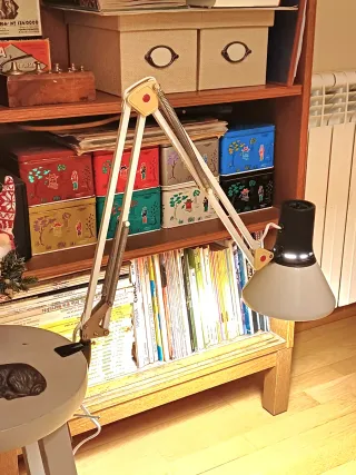 Lámpara Flexo Alemana Años 70 Vintage