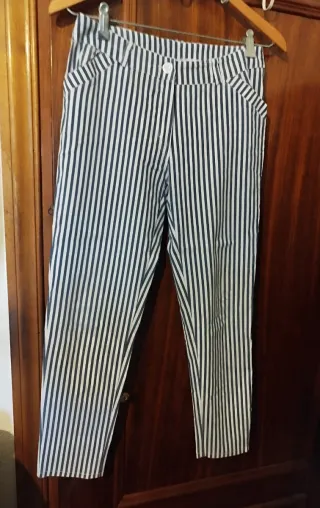Pantalón rayas elástico