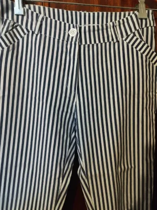 Pantalón rayas elástico