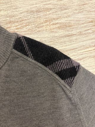 Maglione Burberry Lana Merino Grigio Taglia S