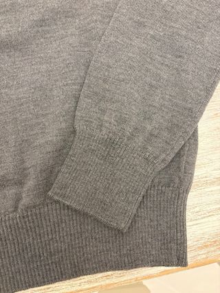 Maglione Burberry Lana Merino Grigio Taglia S