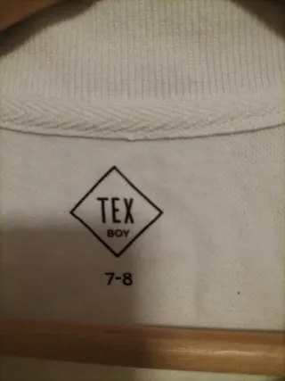 Polo blanco niño Talla 7-8