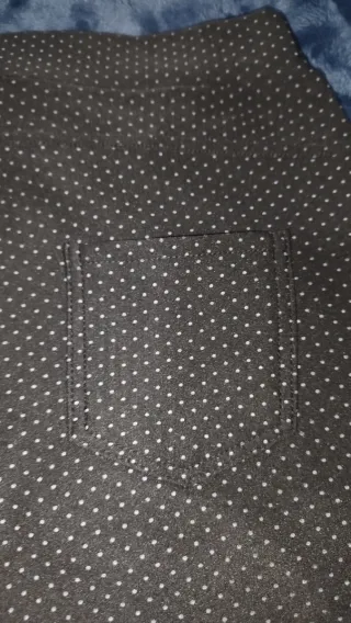 Pantalones elásticos con lunares para mujer