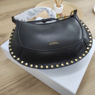 Bolso Isabel Marant Negro con Tachuelas Doradas