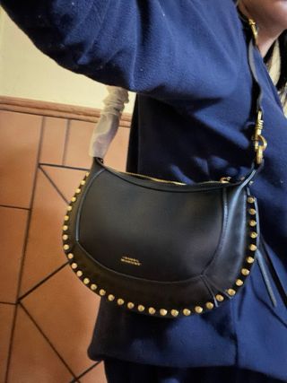 Bolso tipo isabel Marant Negro con Tachuelas
