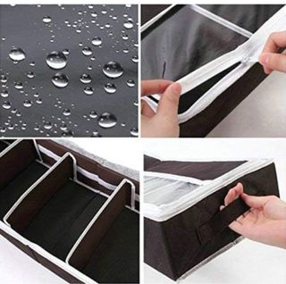 Zapatero Organizador Plegable Marrón (2 unidades)