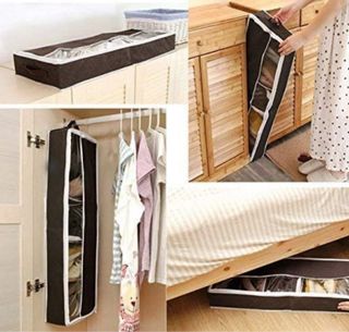 Zapatero Organizador Plegable Marrón (2 unidades)