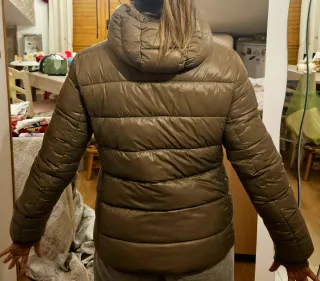 Piumino Zara beige scuro taglia S