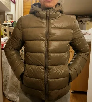 Piumino Zara beige scuro taglia S