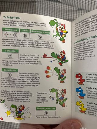 Super Mario World SNES PAL Manual y Cartucho