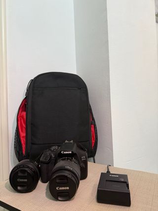 Canon EOS 2000D + 2 Lentes + Mochila