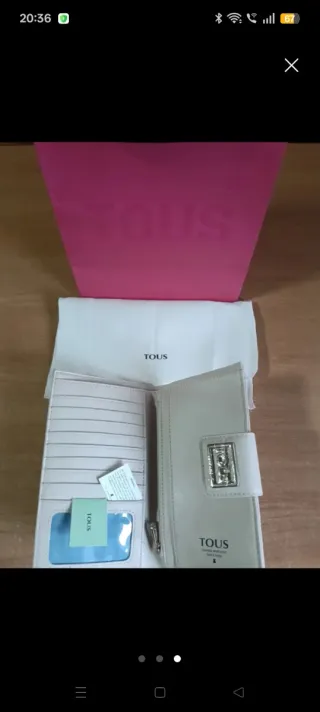 BILLETERA MONEDERO TOUS BEIGE NUEVO