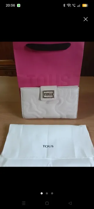 BILLETERA MONEDERO TOUS BEIGE NUEVO