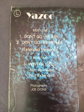 Vinilo Yazoo Don't Go Remixes