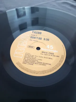 Vinilo Yazoo Don't Go Remixes