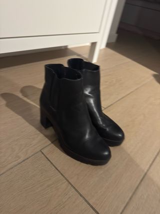 Botines negros tacón plataforma
