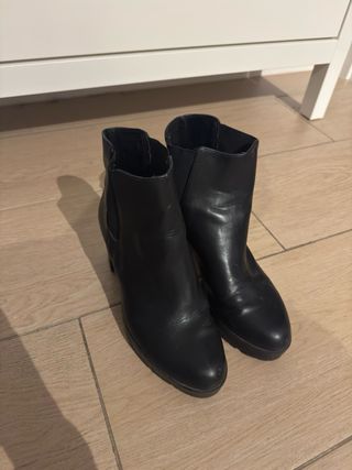 Botines negros tacón plataforma