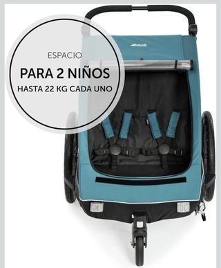 Remolque Hauck Dryk Duo Niños gemelar - Desde 6mes