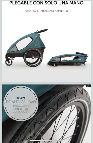 Remolque Hauck Dryk Duo Niños gemelar - Desde 6mes